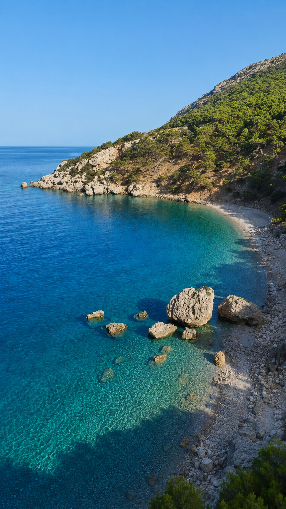 [FOTO DA INSERIRE] Kato Lakkos, spiaggia selvaggia sulla costa orientale di Karpathos