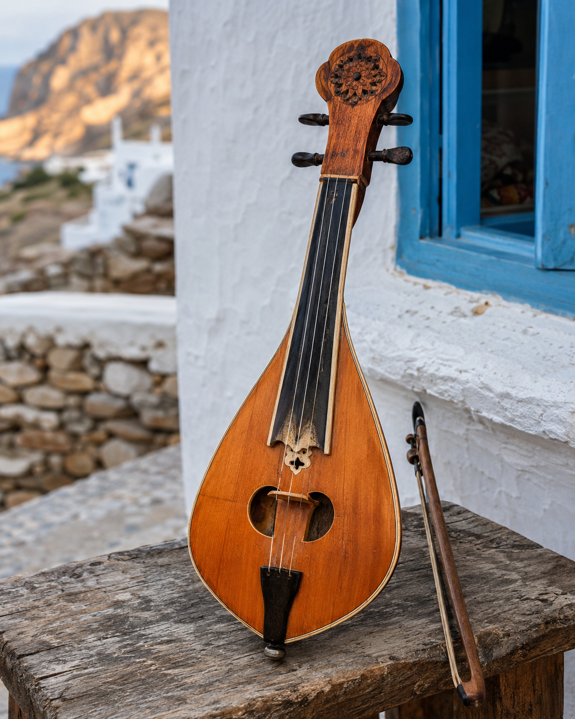 Porta tradizionale a Olympos, Karpathos